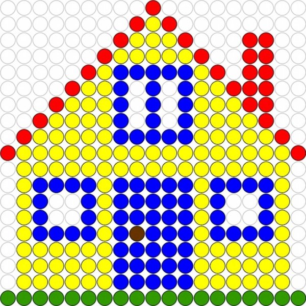 Выкладывание узора из мозаики