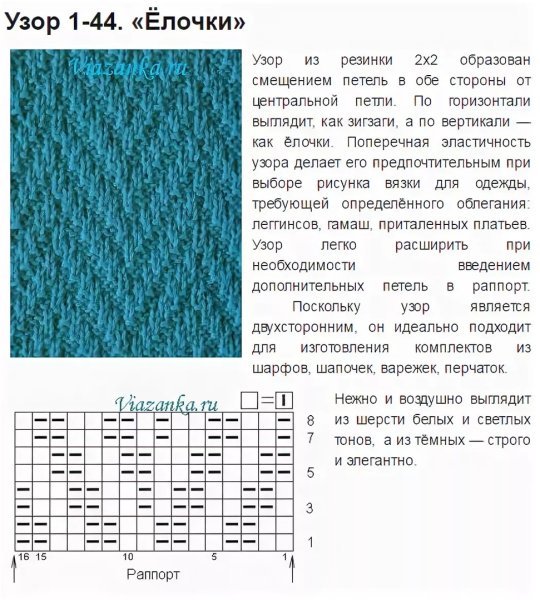 Узор выпуклые квадраты спицами схемы