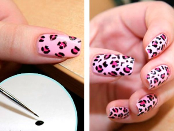 Рисование иголкой на ногтях