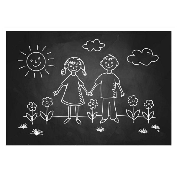 Мел рисунок для детей