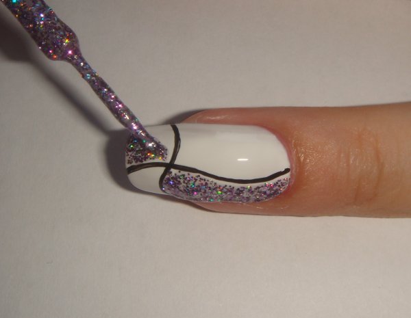 Простые узоры на ногтях кисточкой