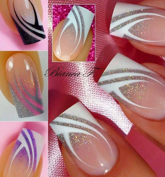 Дизайн ногтей растяжка