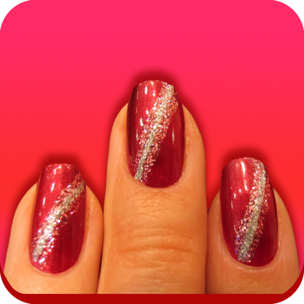 Новогодний маникюр с елочкой