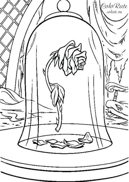 Аленький цветочек рисунок