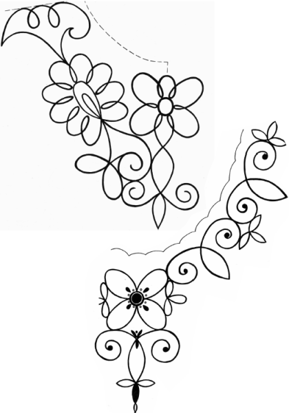 Орнамент для вышивки гладью