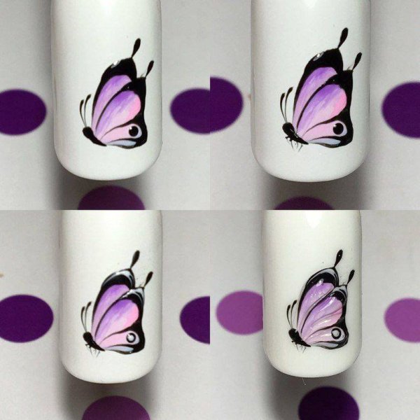 Роза на ногтях пошагово для начинающих