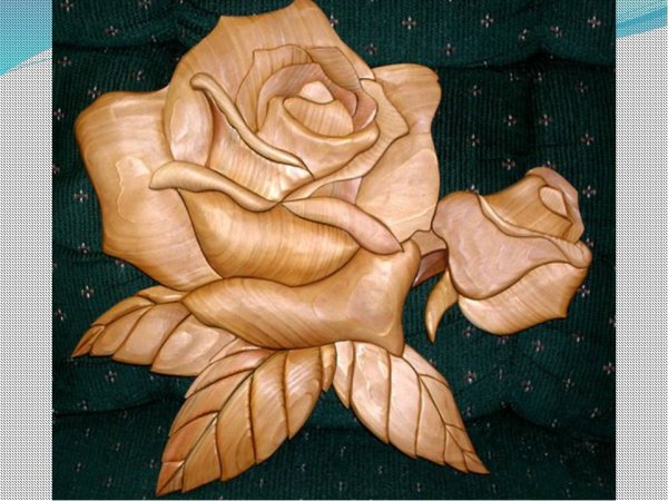 Растительное панно из дерева