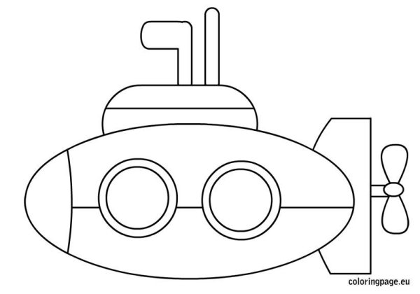 Подводные лодки раскраска