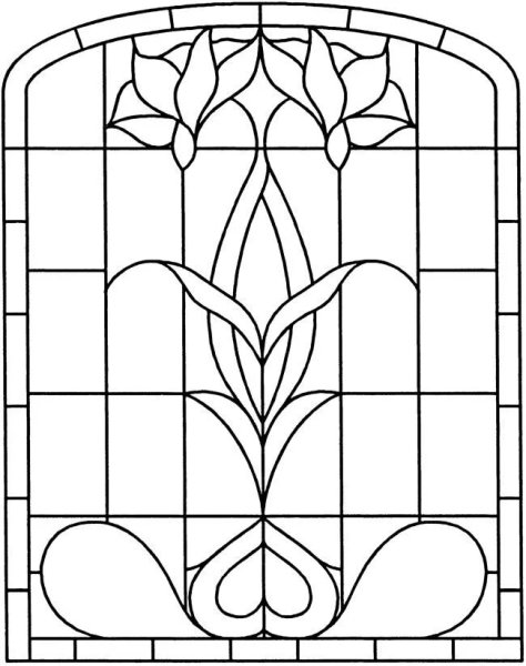 Витраж симметричный