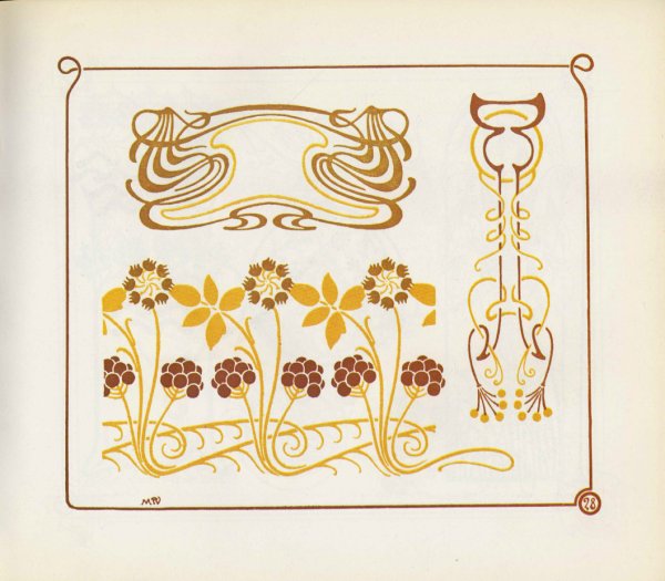 Орнаменты Модерна. "Combinaisons ornementales" - II