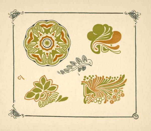 Орнаменты Модерна. "Combinaisons ornementales" - II