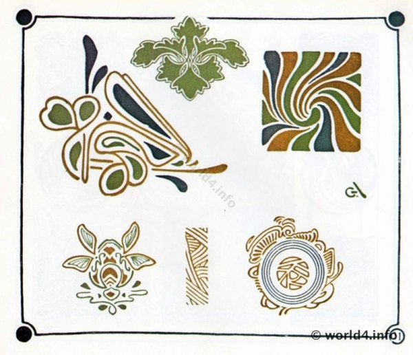 Лого в стиле ар нуво