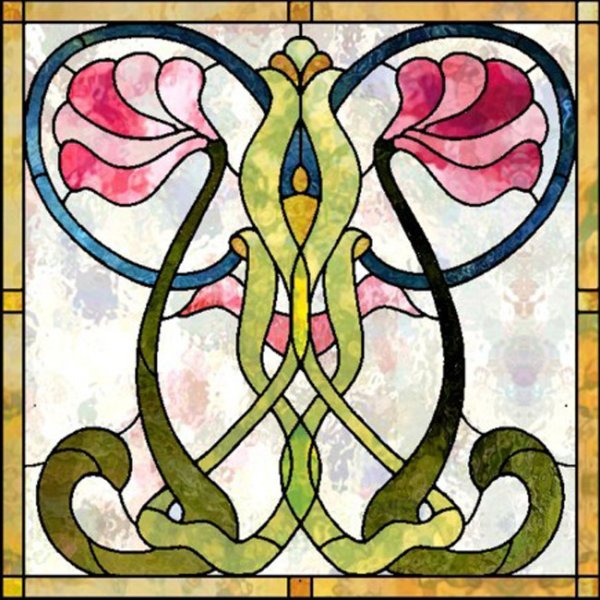 Арт нуво орнамент витражи