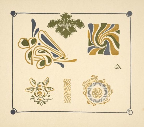 Орнаменты Модерна. "Combinaisons ornementales" - II