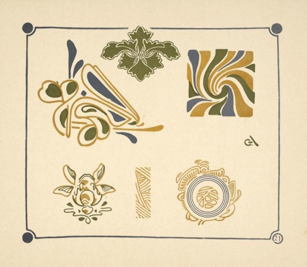 Узоры ар нуво Модерн