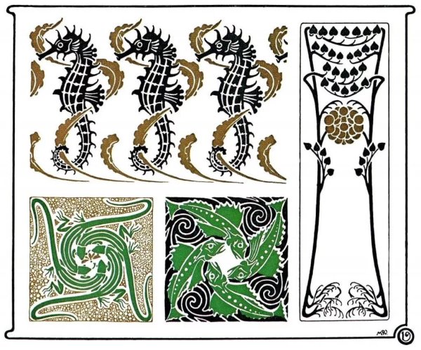 Орнамент арт нуво Модерн