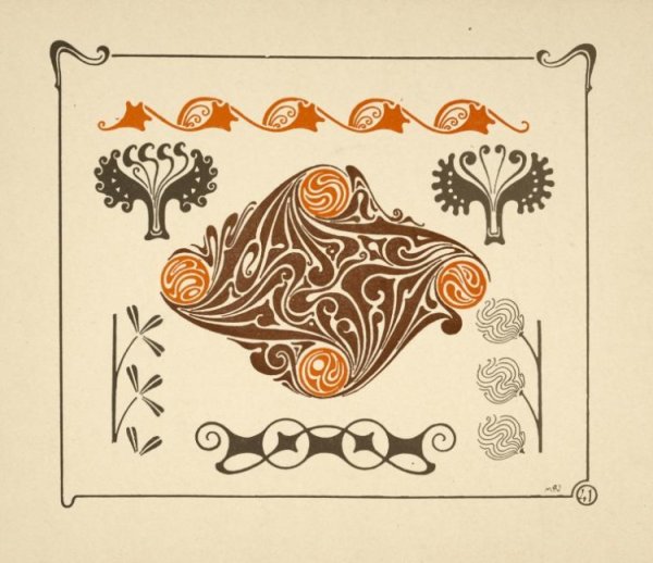 Орнаменты Модерн Анри Жилле