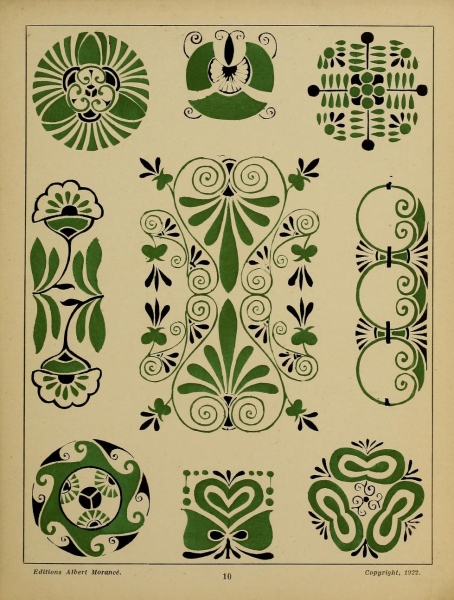Орнаменты арт нуво Модерн арт деко