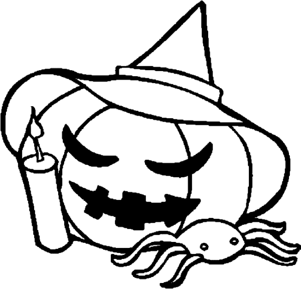 Картинки на Хэллоуин раскраски