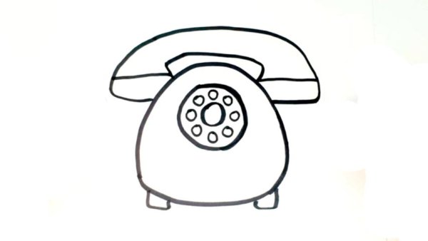 Мобильный телефон раскраска