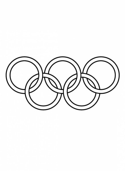 Олимпийские кольца для раскрашивания