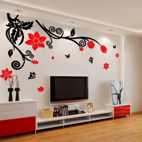 Декоративные узоры на стене