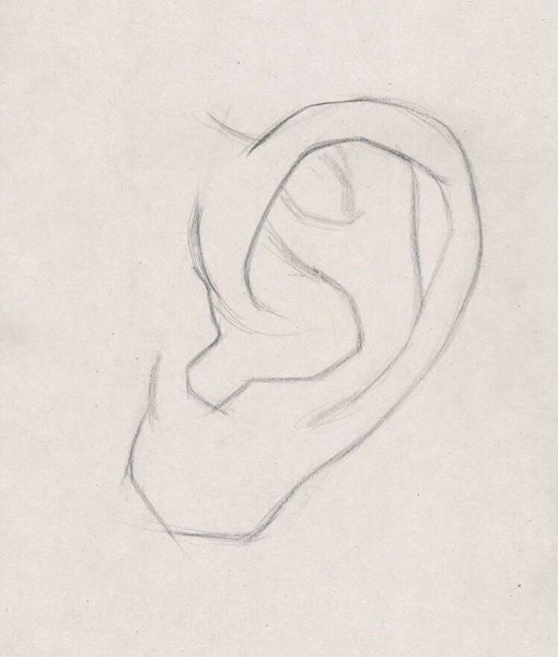 Ухо карандашом