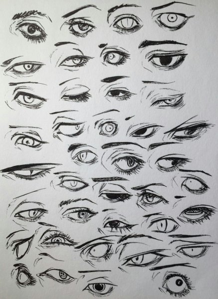 Стили рисования глаз