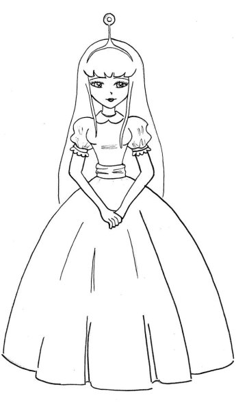 Рисование принцессы для детей простые