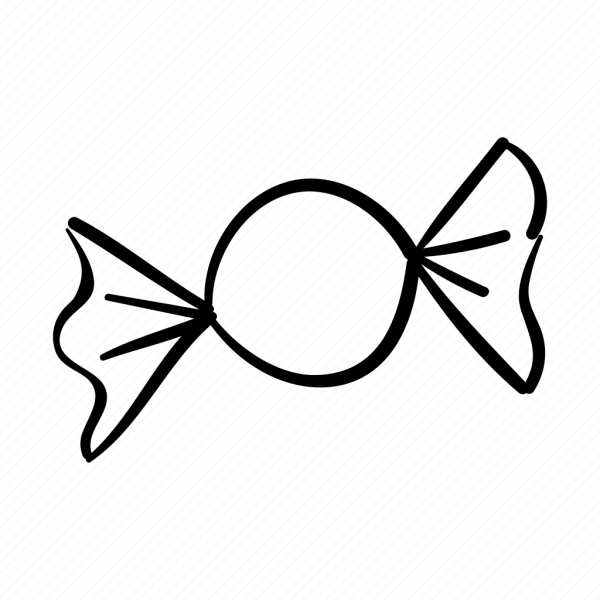 Трафарет конфетки