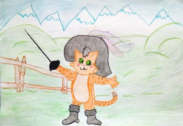 Шарль Перро кот в сапогах рисунок