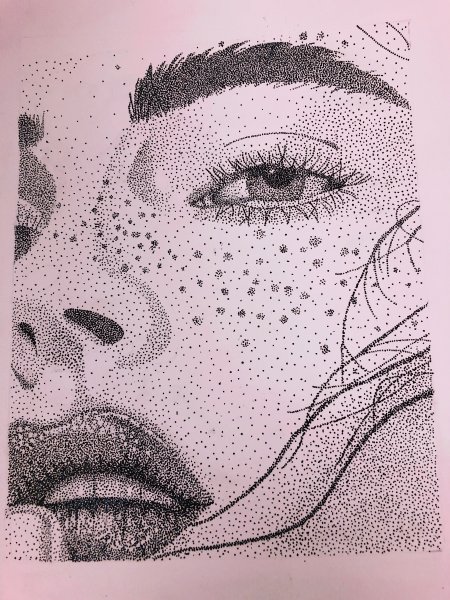 Точечное рисование карандашом