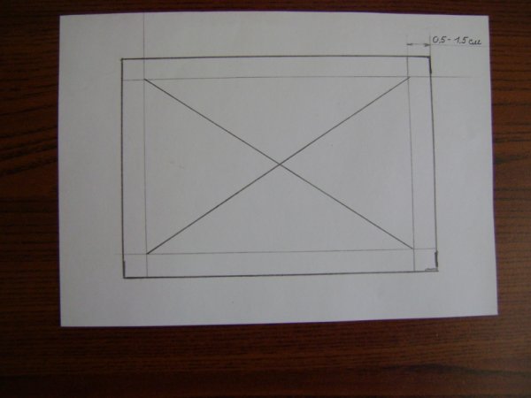 Рамка паспарту для рисунка
