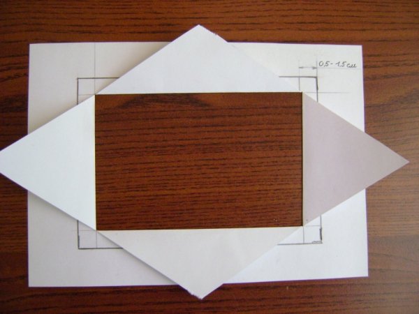 Бумажная рамка паспарту
