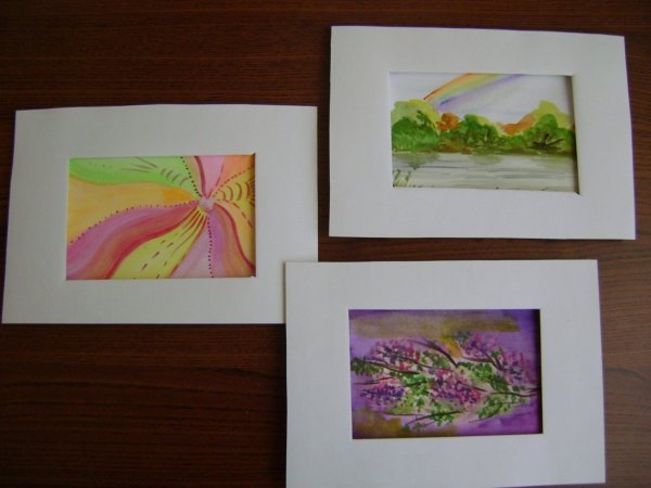 Бумажная рамка паспарту