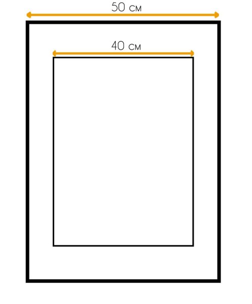Живопись в паспарту из бумаги