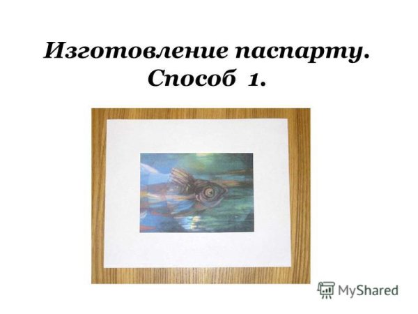 Паспарту из пенокартона