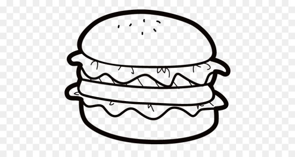 Бургер раскраска