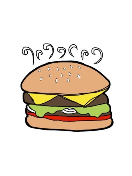 Бургер для срисовки