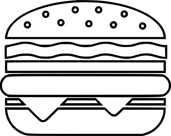 Распечатка гамбургера