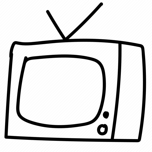Телевизор раскраска для детей