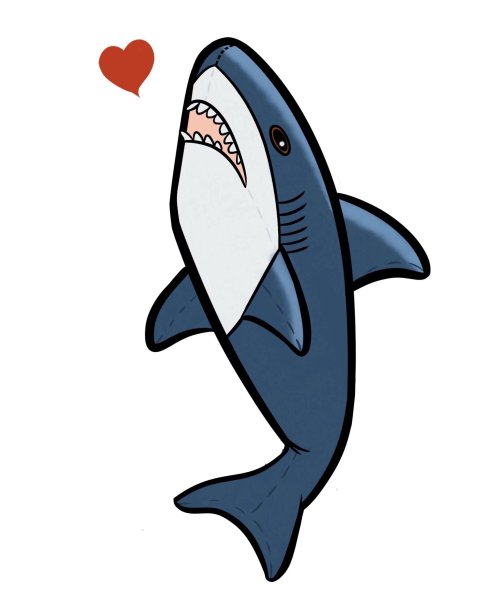 Акула рисунок