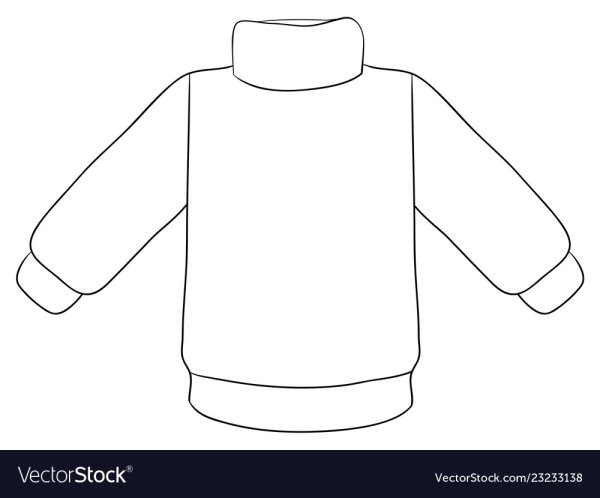 Свитер раскраска для детей