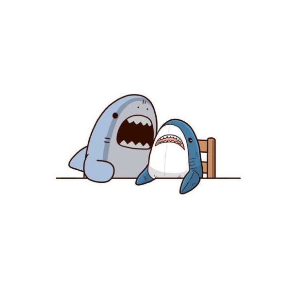 Акуленок рисование