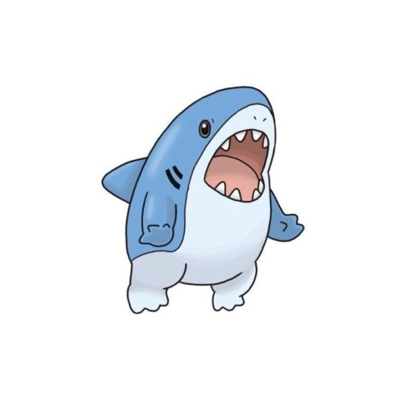 Раскраска игрушка акула