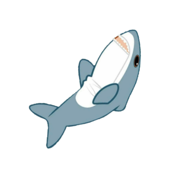 Рисунки акулы из Икеи маркерами