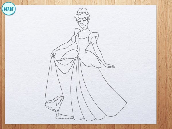 Золушка рисунок