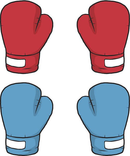 Перчатки для бокса рисовать