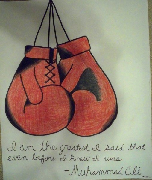Боксерские перчатки рисовать