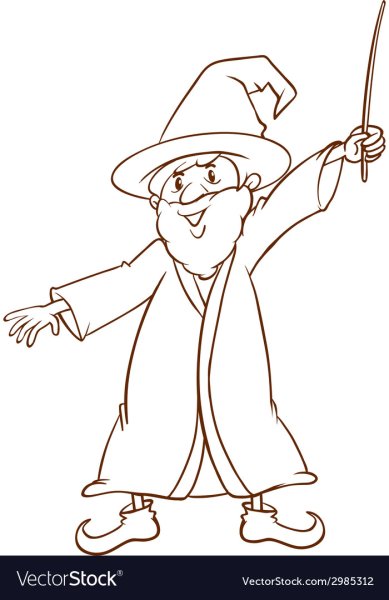 Волшебник рисунок карандашом